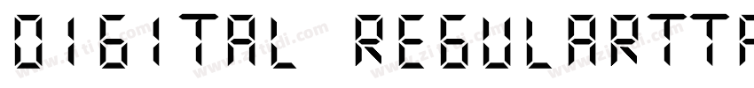 DIGITAL Regularttf字体转换